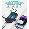 Link Solar Charger Power Bank, Real Rated 10,000mAh Portable Wireless Charger USB C Input/Output for Cell Phones, External Battery Pack Flashlight - 3 of 4