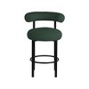 Meridian Furniture,Bordeaux Green Boucle Fabric Stool, Set of 2 - 3 of 4