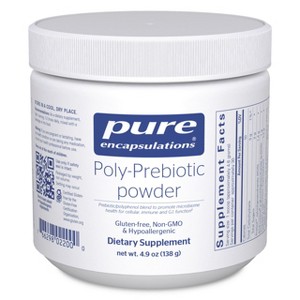 Pure Encapsulations Poly-Prebiotic Powder - Targets Akkermansia Muciniphila to Support GI Barrier Function - 4.9 Ounces - 1 of 4