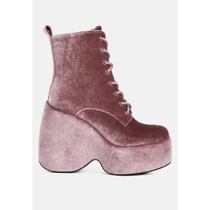 Ashcan High Platform Velvet Ankle Boots Women - 1 of 4