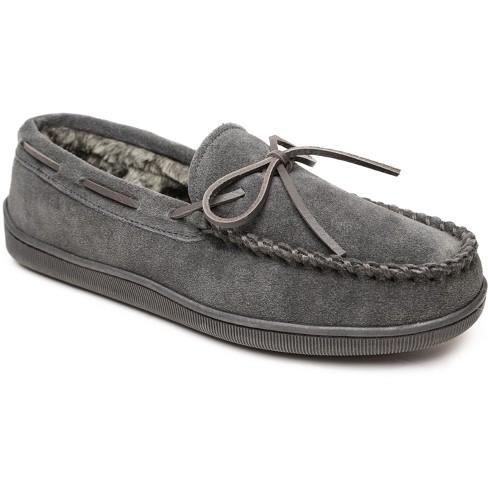 Minnetonka Men's Pile Lined Hardsole Slipper