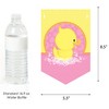Big Dot of Happiness Pink Ducky Duck - Girl Birthday Party Bunting Banner - Pink Party Decorations - Happy Birthday - 2 of 4