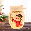 Stony Creek 4.0 Inch Happy Snowman Small Pre-Lit Jar Christmas Lighted Glass Accent , Christmas Decor Lighted Decorative Jar (1PC) - 2 of 4