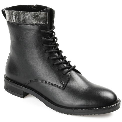 Women's genuine shop leather combat boots