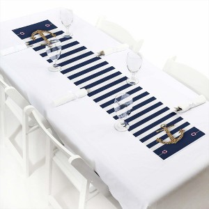 Big Dot of Happiness Last Sail Before the Veil - Petite Nautical Bridal Shower and Bachelorette Party Paper Table Runner - 12 x 60 inches - 1 of 4