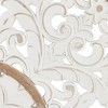 4pc Arwen Medallion Wood Decorative Wall Set Natural/white - Madison Park :  Target