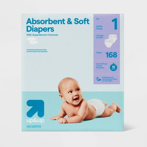 Disposable Diapers Size 1 168ct up up