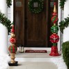 Northlight Commercial Size Ball Finial Christmas Decoration 48" - Gold and Red - 4 of 4