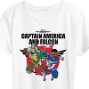 Women's - Marvel - Captain America Cap A Falcon Team Up Short Sleeve Graphic T-Shirt - 2 of 4