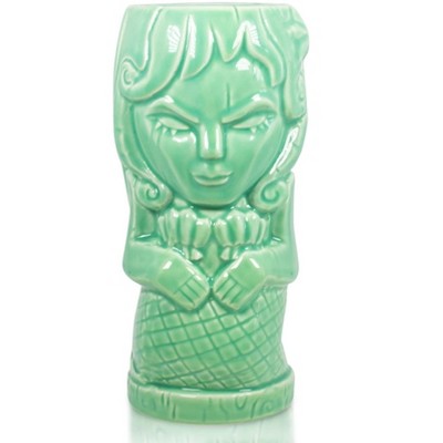 Beeline Creative Geeki Tikis Green Mermaid Fantasy Mug | Ceramic Tiki Style Cup | Holds 15 Ounces