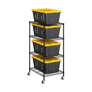 Seville Classics Storage Tote Bin Shelving Rack - 1 of 4
