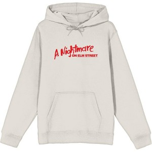 A Nightmare On Elm Street Logo Adult Long Sleeve Hoodie - 1 of 3