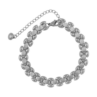 Slate by Rebl Fancy Link Chain Bracelet  Stainless Steel