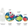 Big Dot of Happiness Let's Go Fishing - Fish Themed Birthday Party or Baby Shower Giant Circle Confetti - Party Decorations - Large Confetti 27 Count - 3 of 4