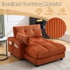 MOONMISS Sleeper Sofa Couch Bed,Oversized Chaise Lounge Chair Cozy Cloud Couch - 2 of 4