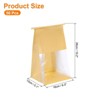 Unique Bargains Kraft Iron Tie Tab Lock Homemade Baked Foods Packaging Gift Bags 50 Pcs - 2 of 3