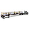 First Gear 1/64 Black Mack Pinnacle w/ 53ft Wilson Trailer & Paper Pallet Load DCP 60-1954 - 3 of 4