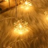 Star/snowflake string lights,40 LED 6-meter Christmas tree outdoor party decoration,compatible with USB plug or AAA battery (battery not included) - 2 of 4