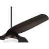 Casa Vieja 54" Sierra Modern Indoor Outdoor Ceiling Fan 3 Blade LED Light Remote Control Emperial Bronze Finish Brown Blades Bedroom Patio Damp Rated - 4 of 4