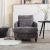CAVINAS Chenille Tufted Accent Chair with Wood Legs and Studded Detail, Upholstered Armchair for Living Room, Bedroom or Office - 3 of 4