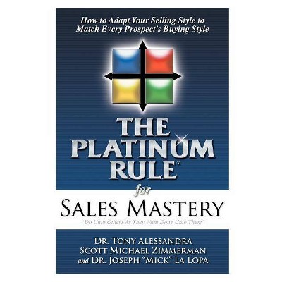 The Platinum Rule for Sales Mastery - by  Tony Alessandra (Paperback)