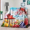 Lomsoe Cardinal Christmas Print Flannel Blanket - All Seasons Soft and Warm Throw Blanket for Bed, Napping, Camping, Travel, Office - 4 of 4