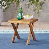 NicBex Outdoor End Table Modern Outdoor Side Table, Wood Patio End Table Small Table Outdoor Coffee Table for Backyard, Balcony, Porch - 2 of 4