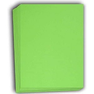 Hamilco Colored Cardstock Scrapbook Paper 8.5" x 11" Green Apple Color Card Stock Paper 50 Pack - 1 of 4