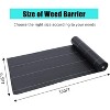 6.5Ft x 300Ft Heavy Duty Weed Barrier Fabric, 3 Oz Professional Grade Landscape Fabric, Weed Block Gardening Mat for Plant Bed, Erosion Control - 2 of 4