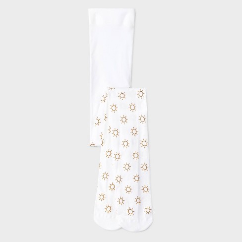 Baby Girls' Solid Opaque Tights Cat & Jack™ - White : Target