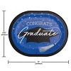Creative Converting Graduate School Spirit Cobalt Blue Oval Paper Plates 24ct - 4 of 4