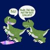 Junior's Design By Humans Dude, Did You Eat Last Unicorn By ZeusSE T-Shirt - 2 of 2