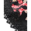 Allegra K Women's Summer Floral Printed Lace Trim Elastic Waist Beach Shorts - 4 of 4