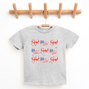 The Juniper Shop Patriotic America Stacked Coquette Youth Short Sleeve Tee - 1 of 4