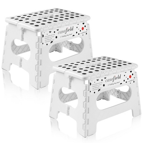 Folding discount bathroom stool