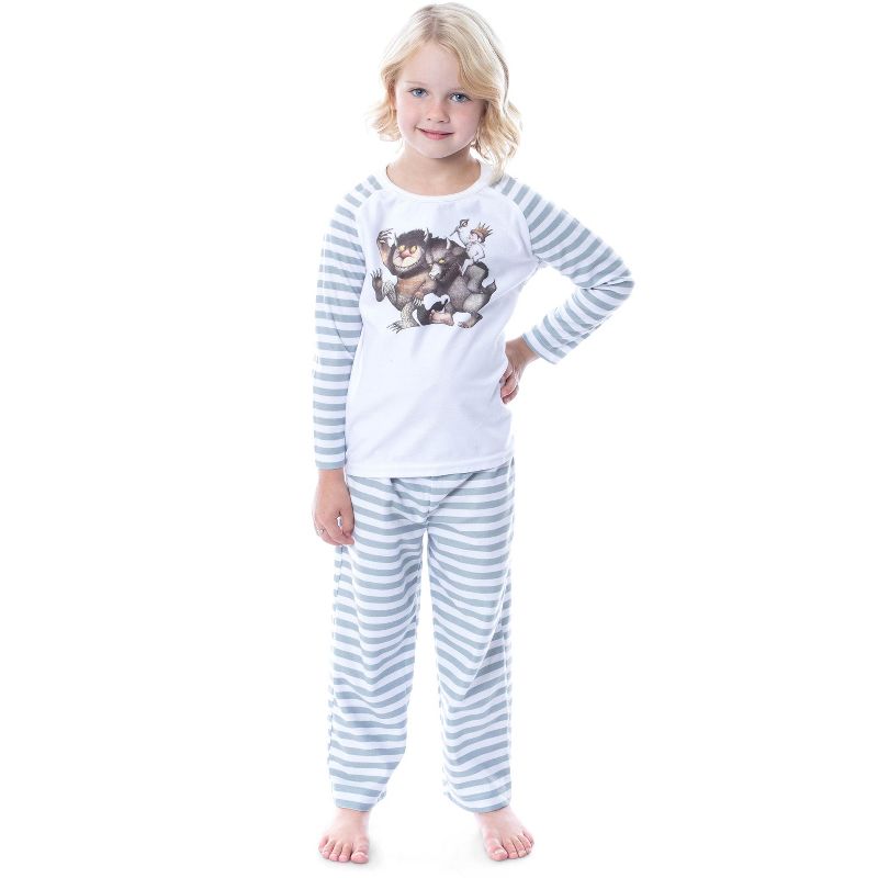 Where The Wild Things Are Little Boys' Rumpus Start Striped Pajama Sleep Set Multi, 3 of 4