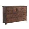 Dex Dresser Walnut Brown - Picket House Furnishings: 8-Drawer Bedroom Bureau with Cabinet, Rustic Finish - 2 of 4