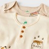 Baby 2pk Disney Winnie The Pooh Rompers - Light Yellow/Tan - 3 of 4