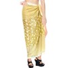 LA LEELA Women's Beachwear Summer Beach Bikini Wraps Sarong Coverups Wrap Skirt Swim Cover Up Swimwear Coverups for Women One Size Green,Floral - 2 of 4