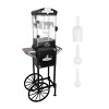 INFURNIC Popcorn Poppers Popcorn Machine with Cart 10 Oz Kettle Portable Movie Theater Popcorn Maker with Storage, Black, 20.87"*11.81"*51.18" - 2 of 4