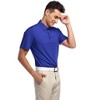 Men's Golf Polo Shirts Short Sleeve Collared T Shirt Casual Quick Dry Wicking Golfing Sports Shirts - 4 of 4