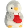 Aurora Pompom Penguins Holiday Plush Set of 3, Stocking, Tree & Latte, 8", Ages 3 and Up - 4 of 4
