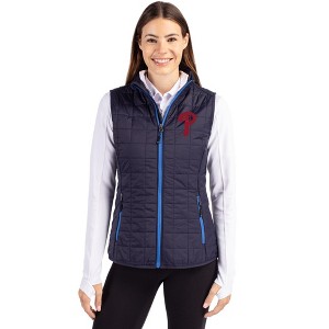 Philadelphia Phillies Cutter & Buck Rainier PrimaLoft® Womens Eco Insulated Full Zip Puffer Vest - 1 of 1
