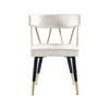 Meridian Furniture,Rheingold Velvet Dining Chair, Set of 2 - 4 of 4