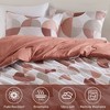 3Pcs Geometric Print Comforter Set, Premium Touch Contemporary Style All Season Bedding Set with Matching Shams - 4 of 4