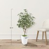 Artificial Tree in Pot with Realistic Leaves & Natural Wood Trunk 5FT/6FT/7FT/8FT - 2 of 4