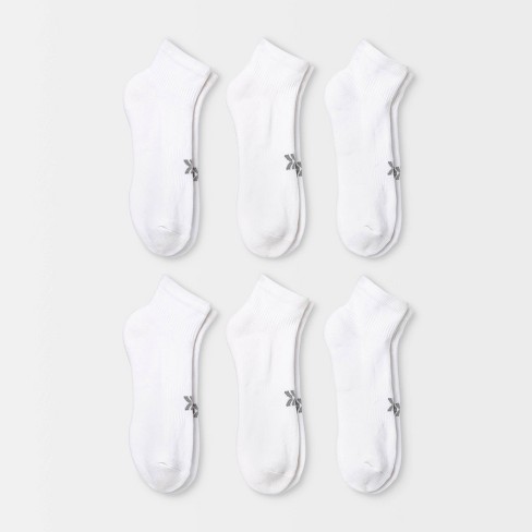 Women's Extended Size Cushioned 6pk No Show Athletic Socks - All In Motion™  White 8-12 : Target