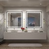 Apmir Super Bright Front & Back LED Lighted Anti-Fog Aluminum Alloy Framed Tempered Glass Bathroom/Vanity Mirror with ETL & 3-Year Warranty - 3 of 4