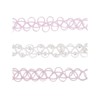 Attop 5-Piece Stretch Choker Set Pink, 12 Inch - 3 of 4
