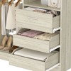 Aheaplus 36'' W Freestanding Walk-in Closet Organizer System with 2 Hanging Rods and 3 Wood Drawers - 4 of 4